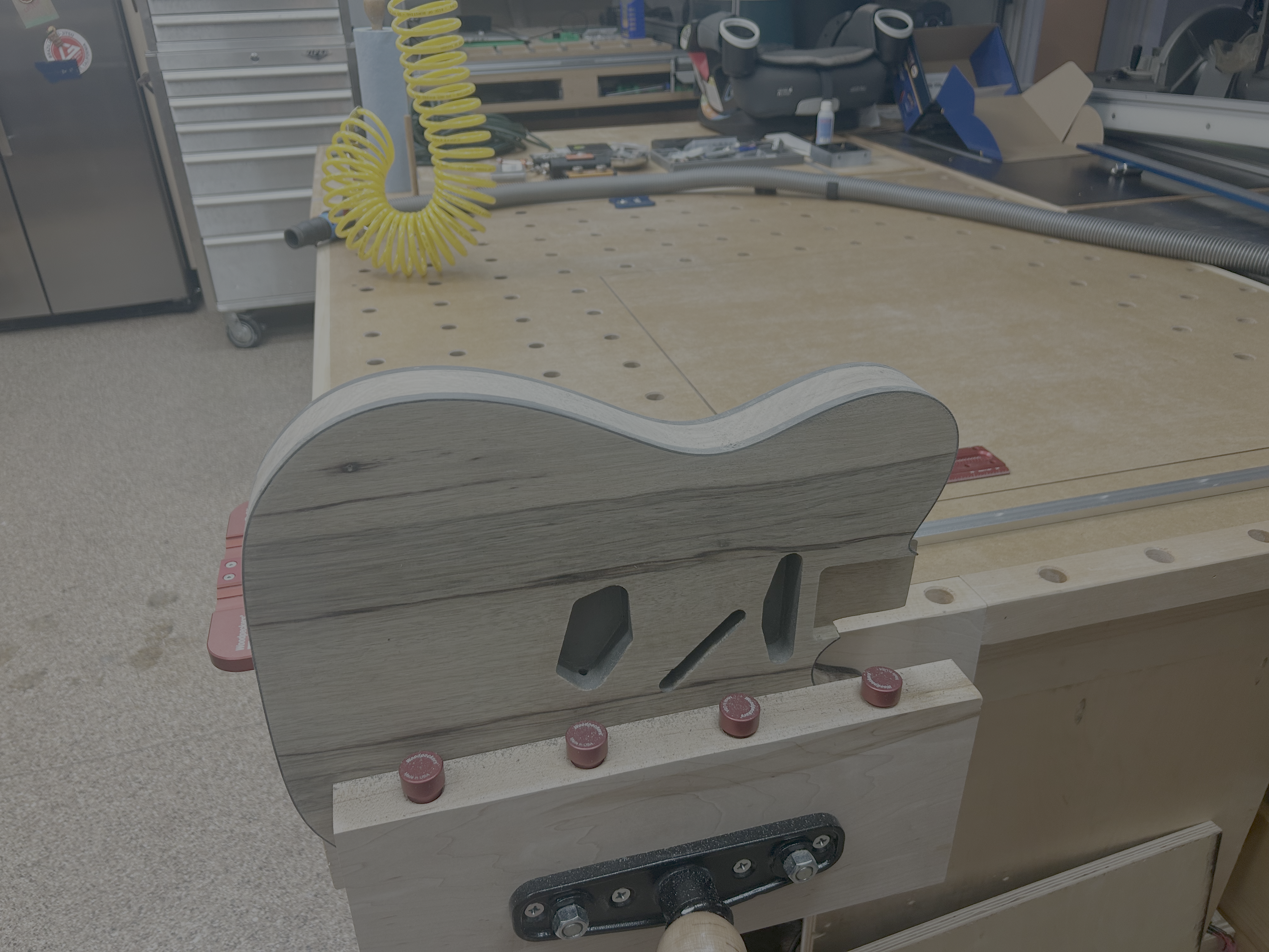 Telecaster body fresh off the CNC